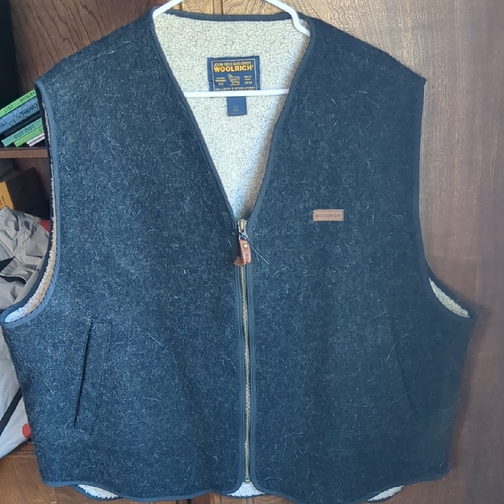 Woolrich Charcoal Wool Vest